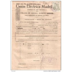 Poliza de union electrica madrileña