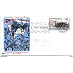 Carta de monaco de 1968 con publicidad