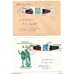 2 cartas de alemania  trenes