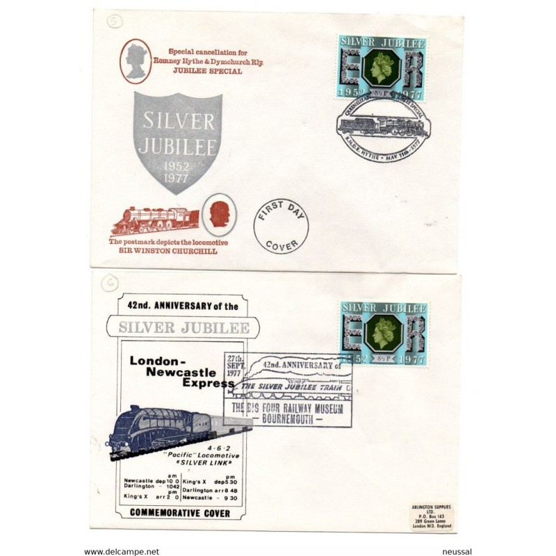 2 cartas de inglaterra matasellos trenes 2 cartas de inglaterra matasellos trenes