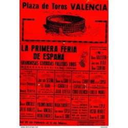 Poster de 1985  corrida de toros Valencia