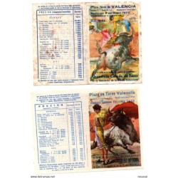 2 programas de toros Valencia de 19771978