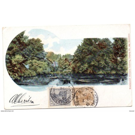 Tarjeta postal de Leipzig circulada de 1904