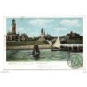 Tarjeta postal de kiel  circulada de 1904