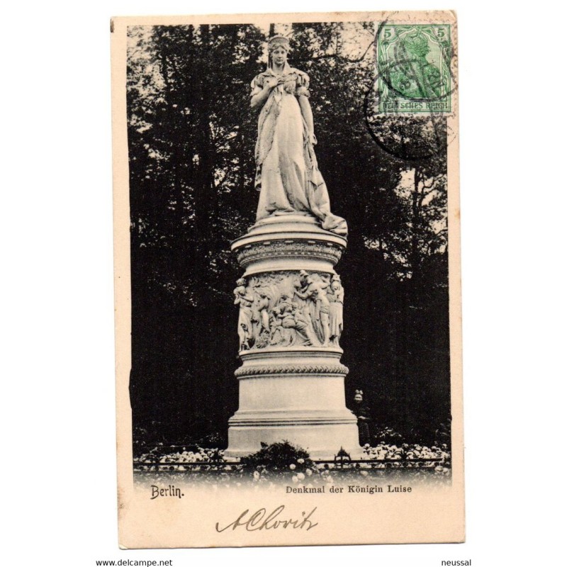 Tarjeta postal de berlin circulada de 1904 Tarjeta postal de berlin circulada de 1904