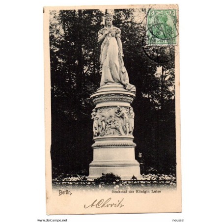 Tarjeta postal de berlin circulada de 1904