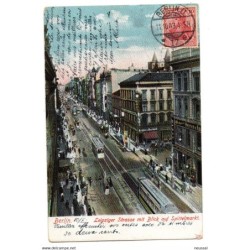 Tarjeta postal de berlin  leipziger strasse circulada de 1903