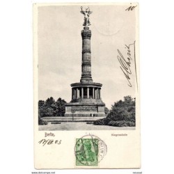 Tarjeta postal berlin siegessaule circulada de 1903