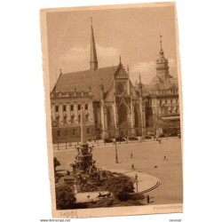 Tarjeta postal leipzig  circulada de 1927