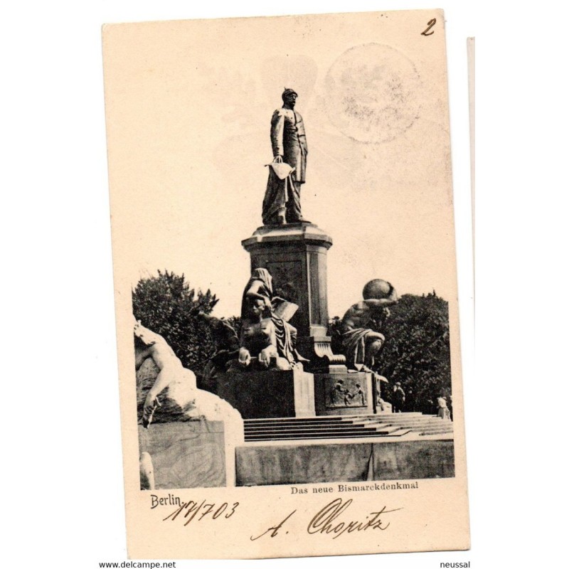 Tarjeta postal berlin circulada 1903 Tarjeta postal berlin circulada 1903