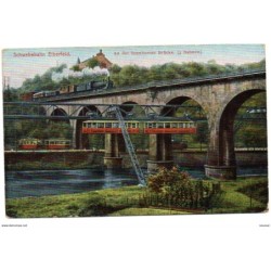 Tarjeta postal de schwebebahn elberfeld Alemania