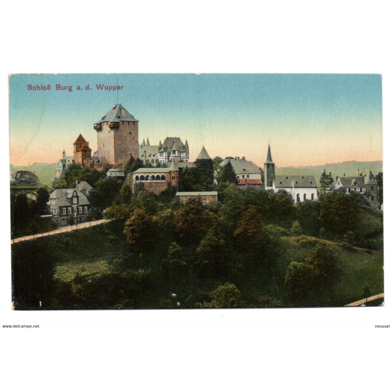 Tarjeta postal de schlob burg wupper Tarjeta postal de schlob burg wupper