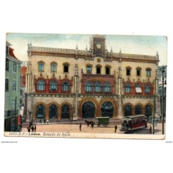 Tarjeta postal de lisboa  estacion do rocio