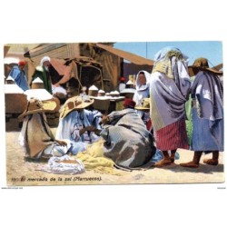 Tarjeta postal de el mercado de la sal marruecos