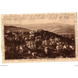 Tarjeta postal de wernigerode circulada