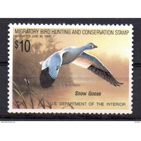 Sello de  EEUU migratori bird