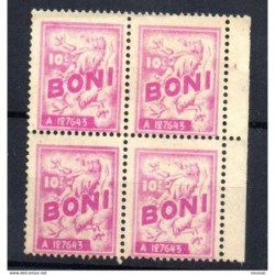Sello en bloque de 4 10cts boni
