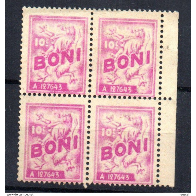 Sello en bloque de 4 10cts boni Sello en bloque de 4 10cts boni