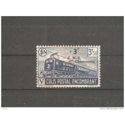 Sello colis postal francia trenes