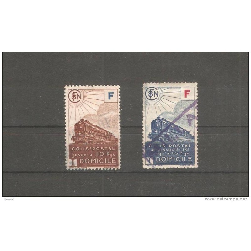 Sellos colis postal francia trenes usado Sellos colis postal francia trenes usado