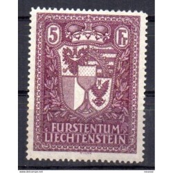 Sello  n 128 liechtenstein