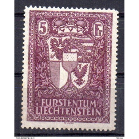 Sello  n 128 liechtenstein