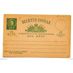 Tarjeta postal de ponta delgada 10 reis