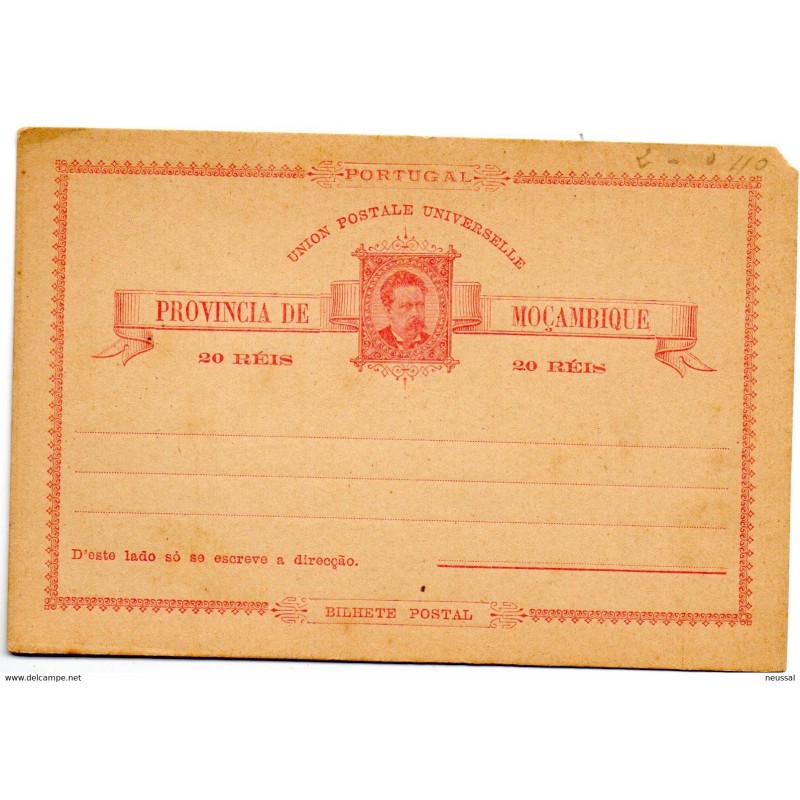 Tarjeta postal de cabo verde 20 reis Tarjeta postal de cabo verde 20 reis