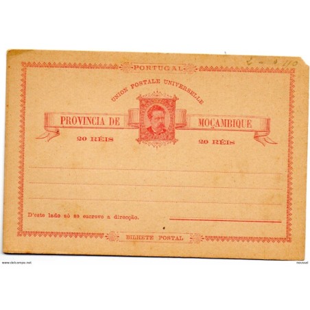 Tarjeta postal de cabo verde 20 reis