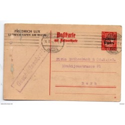 Entero postal con sobrecarga bayern circulado