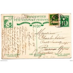 Enteros postal de suiza de 1926