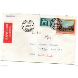 Carta express con matasellos cinisi de 1968
