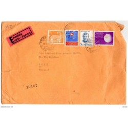 Carta   con matasellos  de  1966 de suiza