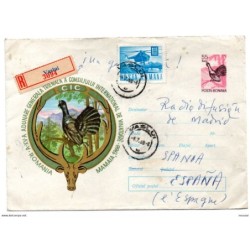 Carta certificada con matasellos de 1968 rumania