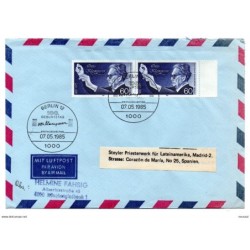 Carta  con matasellos de 1985 berlin