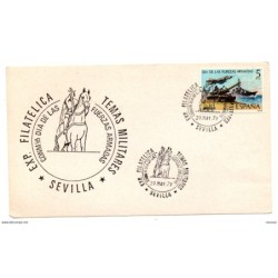 Tarjeta con matasellos commemorativo de 1979 temas militares