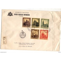 Carta  grande certificada de 1967 san marino
