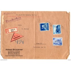 Carta  grande certificada de 1941 alemania