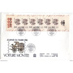 Sobre de primer dia de francia con carnet