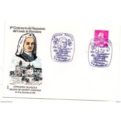 Carta con matasellos commemorativo de 1987 conde de fuenclara