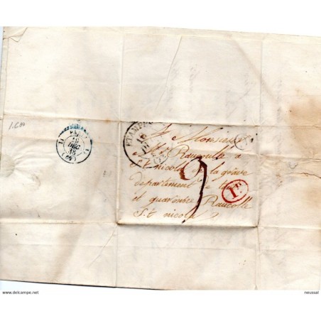Carta prefilatelica  de 1838 paris