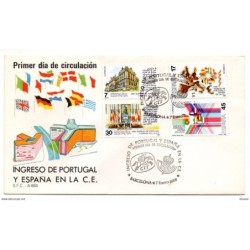 Sobre de primer dia de  españa 1986