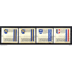 Serie  timbres distribuiters  de  Lietchestein diferentes valores