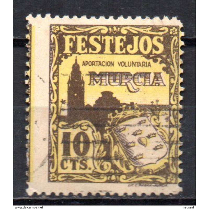 Viñeta de festejos de murcia de 10cts Viñeta de festejos de murcia de 10cts