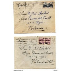 2 cartas de marruecos de los años 50