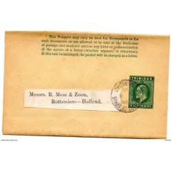 Faja con matasellos de 1915 trinidad