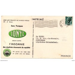 Tarjeta de 1954 italia