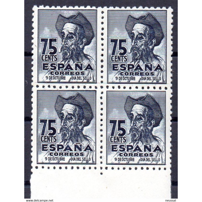 Sello en bloque de 4 n 1013t España Sello en bloque de 4 n 1013t España