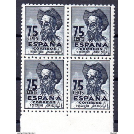 Sello en bloque de 4 n 1013t España