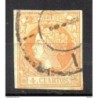 Sello cuatro cuartos de 1860 rueda de carreta 1